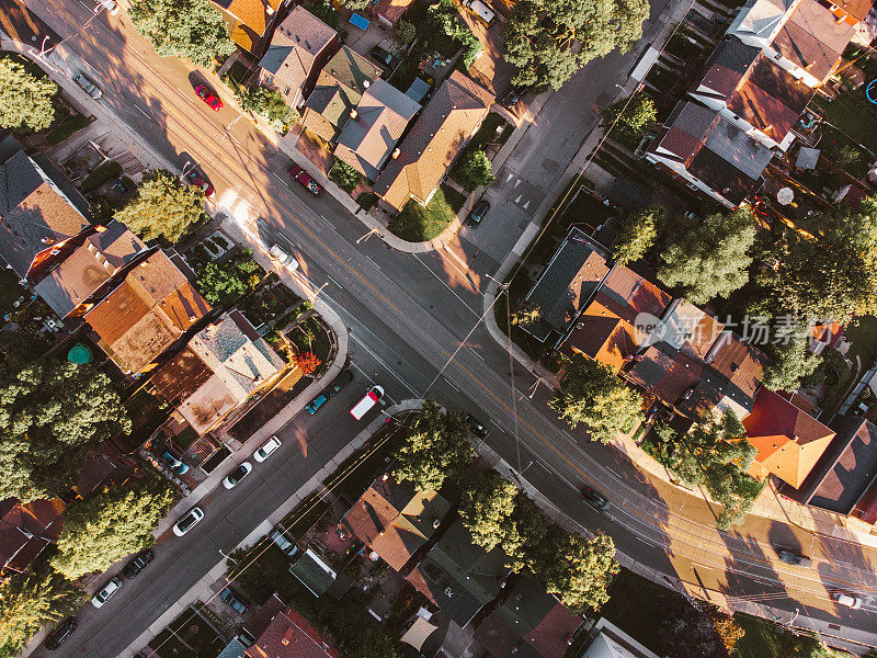 Areal view of East End Toronto